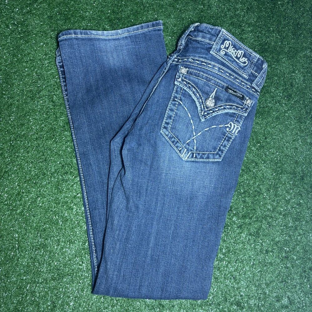 Miss Me Jeans Women’s 28 Medium Wash Boot Cut Embellished Denim